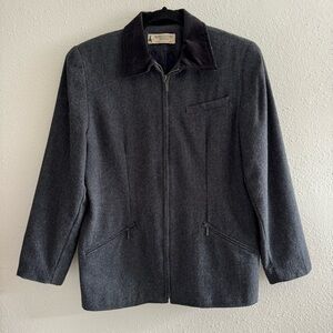 Vintage Marsh Landing Petites Herringbone Jacket, Size Medium
